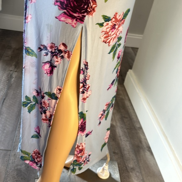 Free People Maxi Dress Blue Floral - Picture 4 of 6